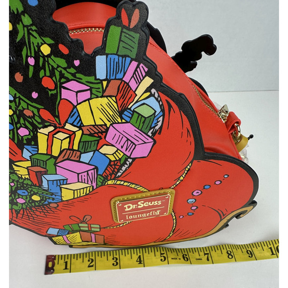 Loungefly How the Grinch Stole Christmas Max Sleigh Crossbody Bag Holiday NWOT - Picture 7 of 16